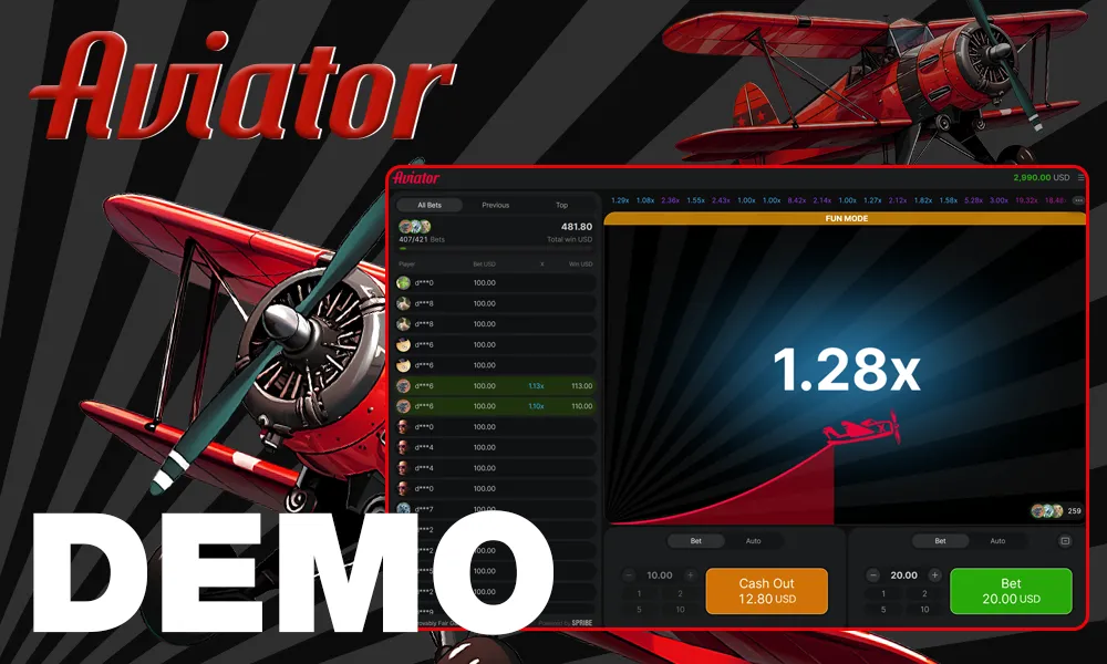 Aviator demo game
